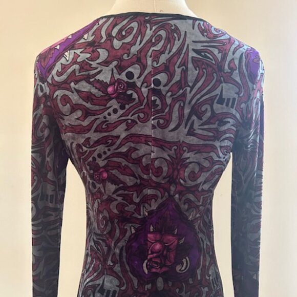 Vintage Velvet Frankie loves Johnny Betsey Johnson New York Cardigan/Pants Set - Picture 6 of 11